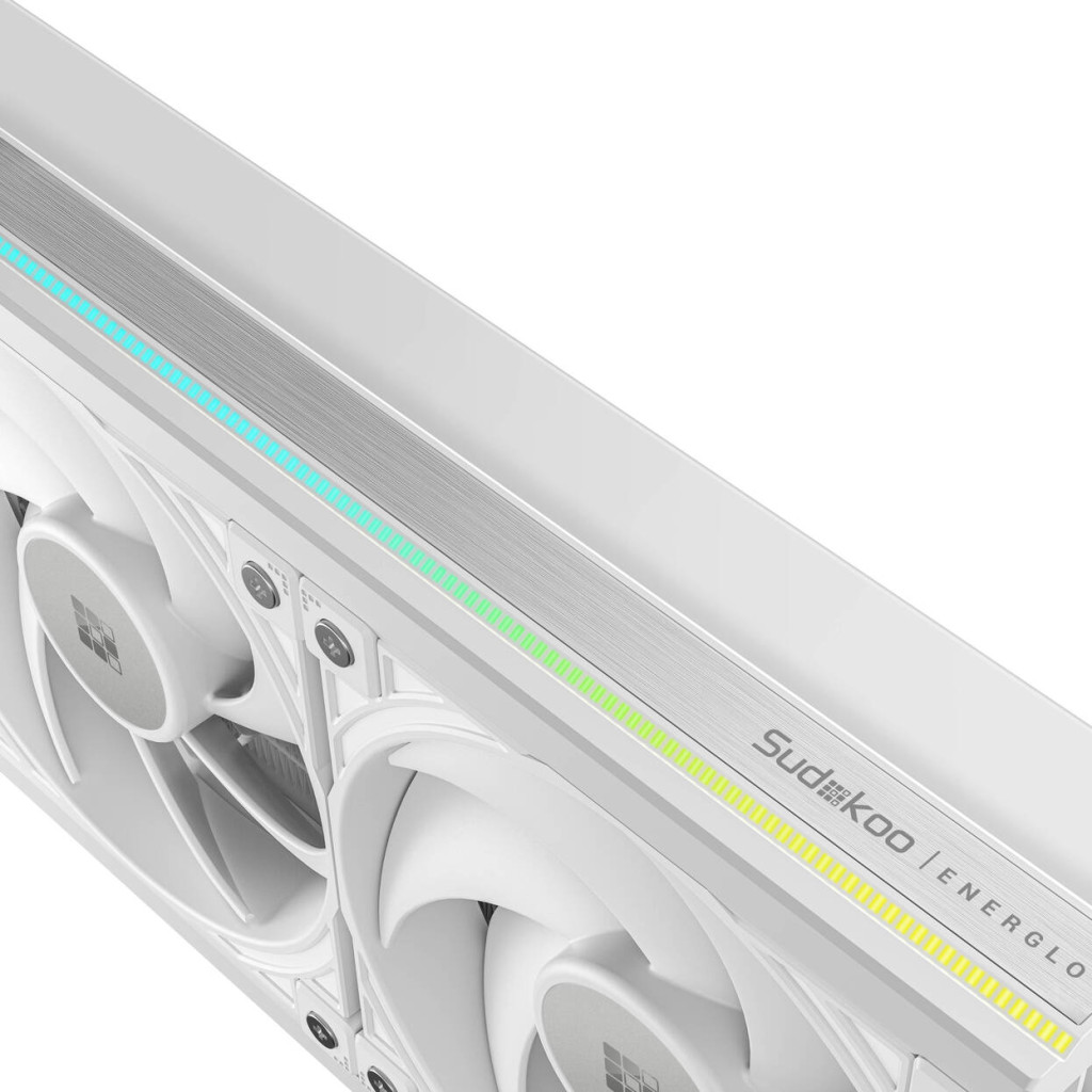 Sudokoo Energlo 360 AiO Water Cooling, LCD Display, ARGB - 360mm, white