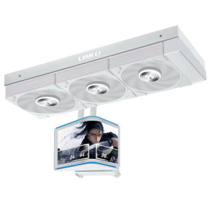 Lian Li HydroShift II OLED Curved 360 UNI FAN P28 AiO Water Cooling, 360 mm, OLED Display, P28 Fan - White