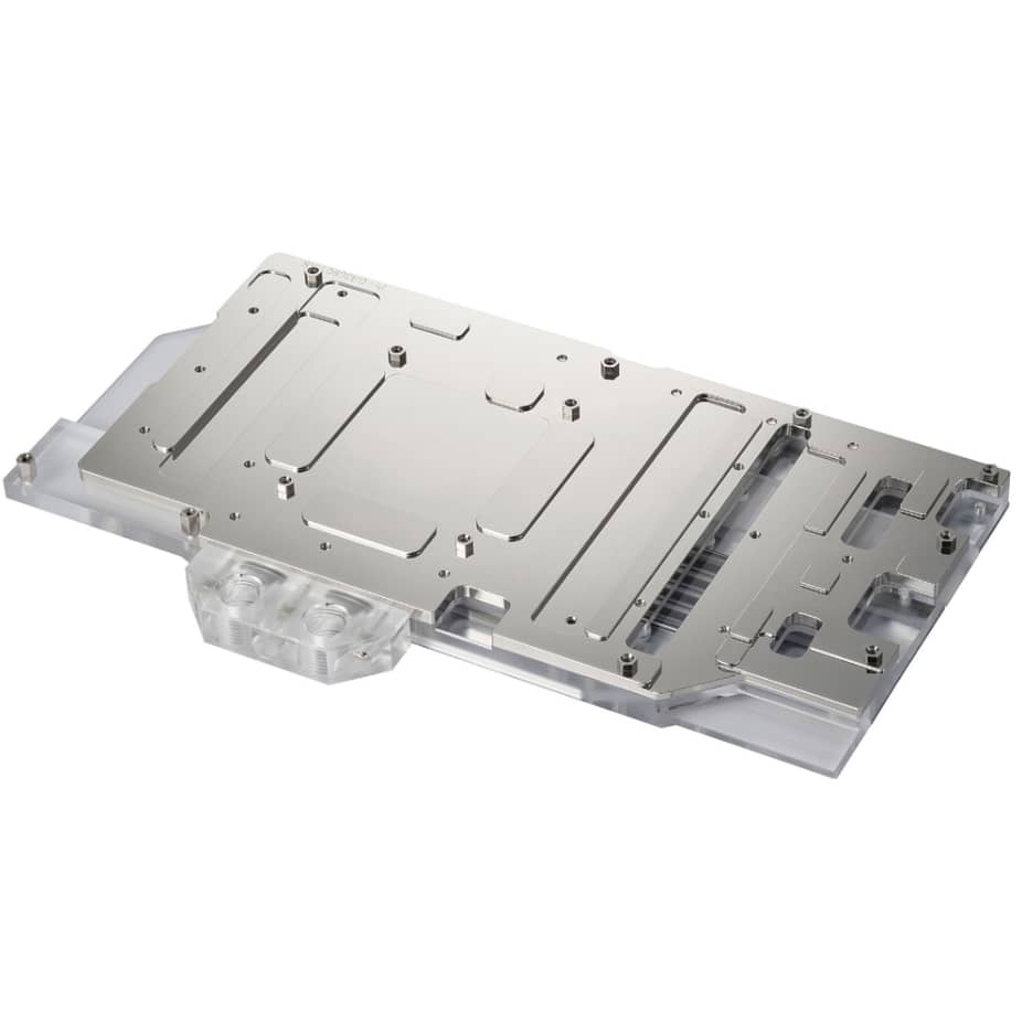 Phanteks Glacier RTX 3090Ti ASUS Graphics Card Water Block with Backplate - Chrome