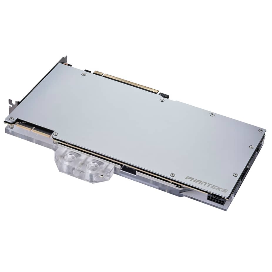 Phanteks Glacier RTX 3090Ti ASUS Graphics Card Water Block with Backplate - Chrome