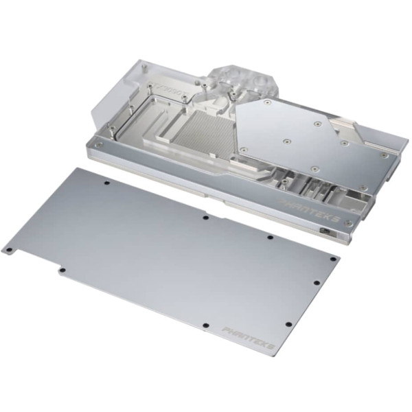 Phanteks Glacier RTX 3090Ti ASUS Graphics Card Water Block with Backplate – Chrome