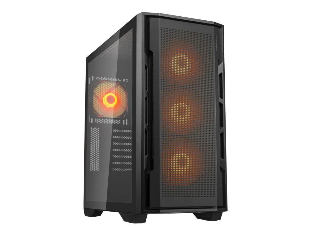 Cougar Uniface RGB Mid Tower Black Case with 4 x ARGB Fans