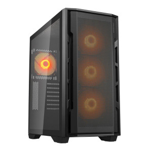 Cougar Uniface RGB Mid Tower Black Case with 4 x ARGB Fans