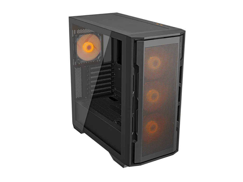 Cougar Uniface RGB Mid Tower Black Case with 4 x ARGB Fans