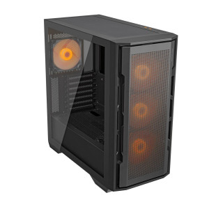 Cougar Uniface RGB Mid Tower Black Case with 4 x ARGB Fans