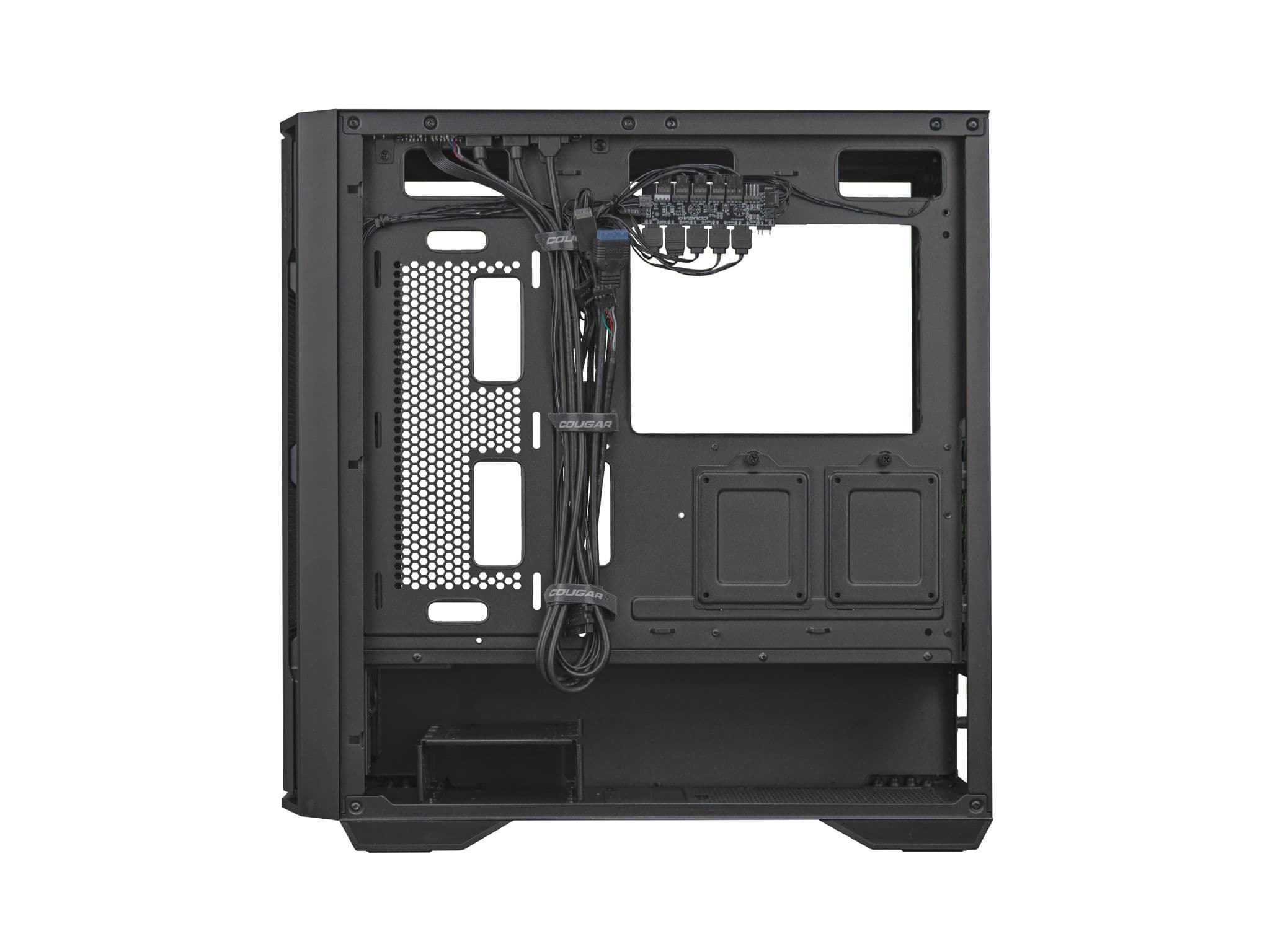 Cougar Uniface RGB Mid Tower Black Case with 4 x ARGB Fans
