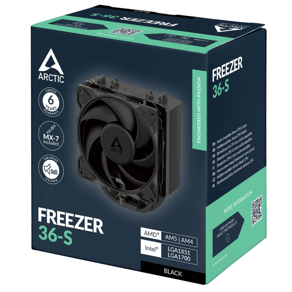 Arctic Freezer 36-S CPU Cooler - black
