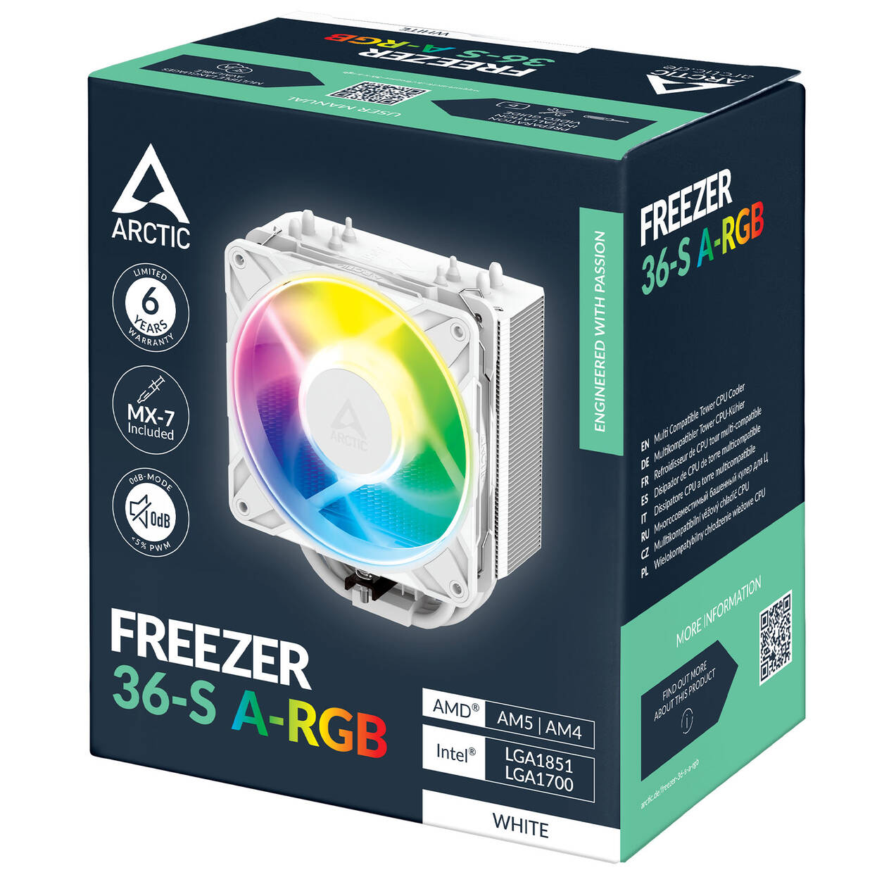 Arctic Freezer 36-S A-RGB CPU Cooler - white : image 9