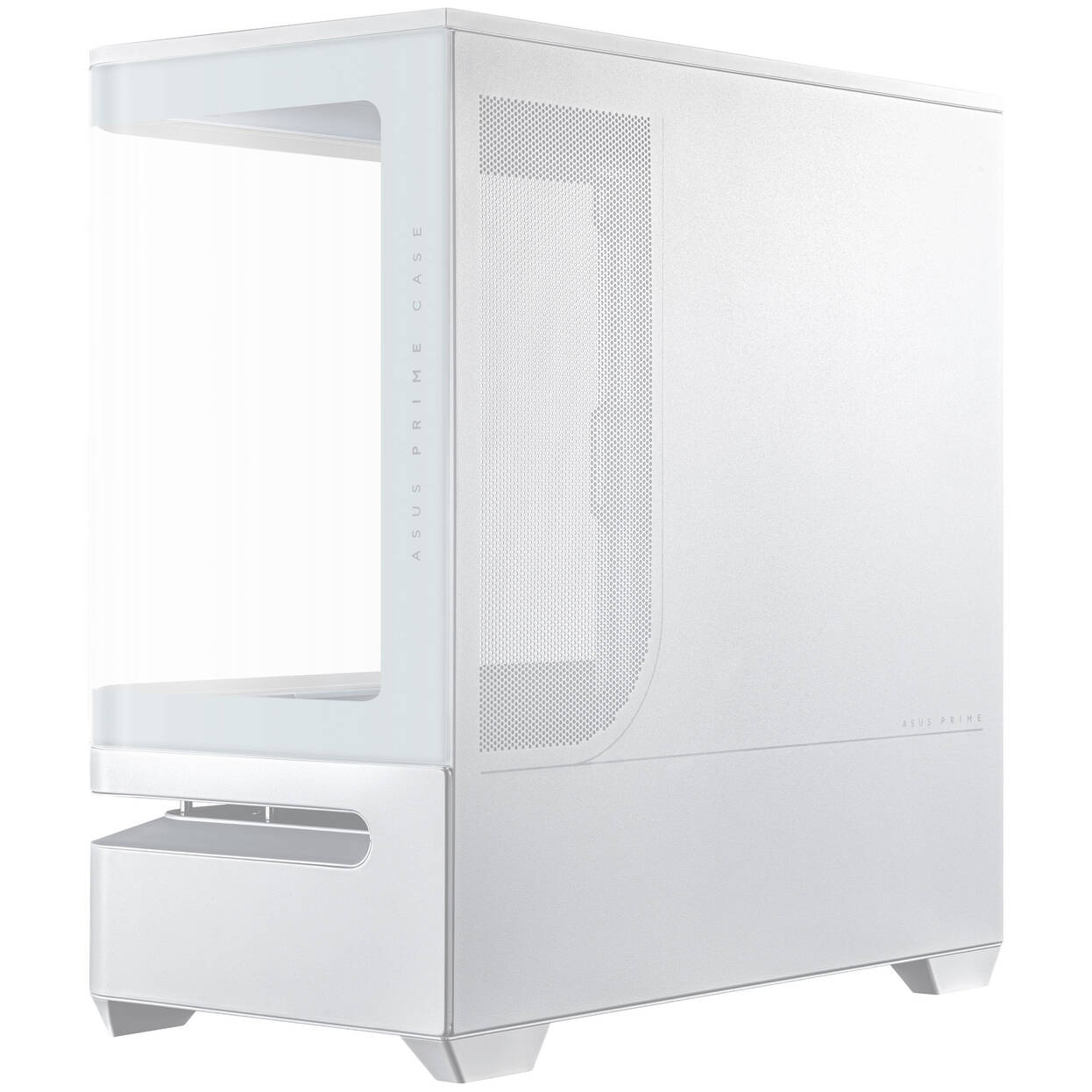 ASUS Prime AP202 ARGB PC Case, Mid Tower, mATX, ARGB, Tempered Glass - white : image 4