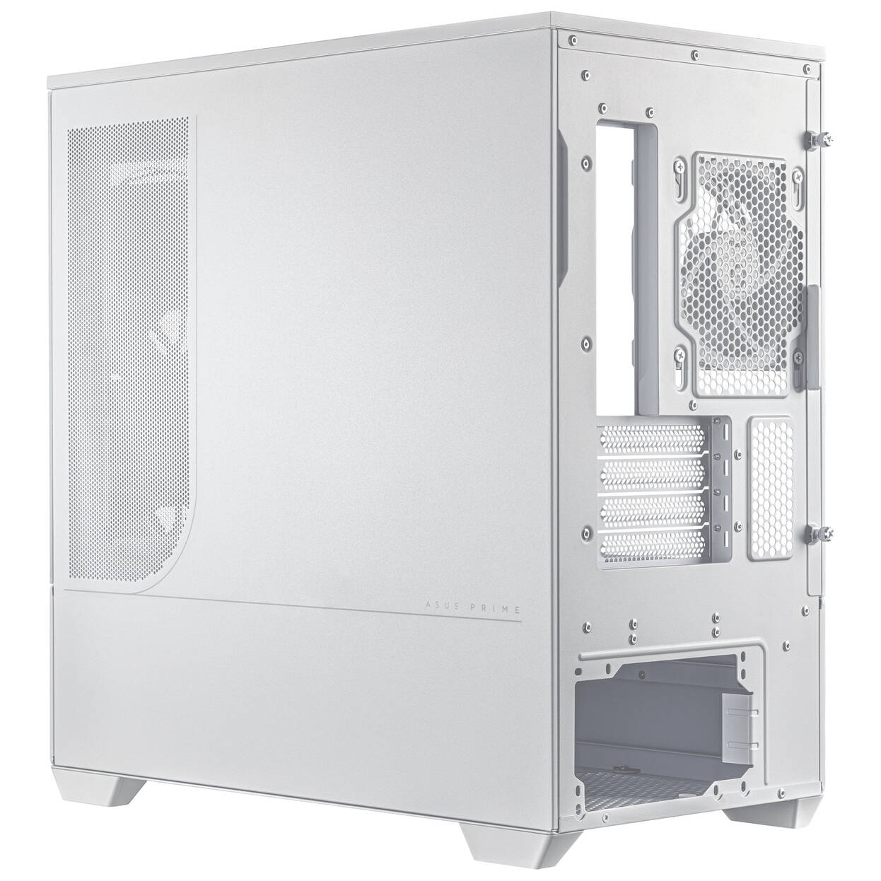 ASUS Prime AP202 ARGB PC Case, Mid Tower, mATX, ARGB, Tempered Glass - white : image 5