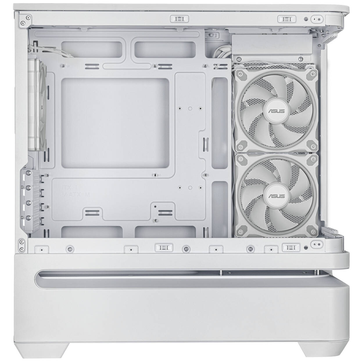 ASUS Prime AP202 ARGB PC Case, Mid Tower, mATX, ARGB, Tempered Glass - white : image 6
