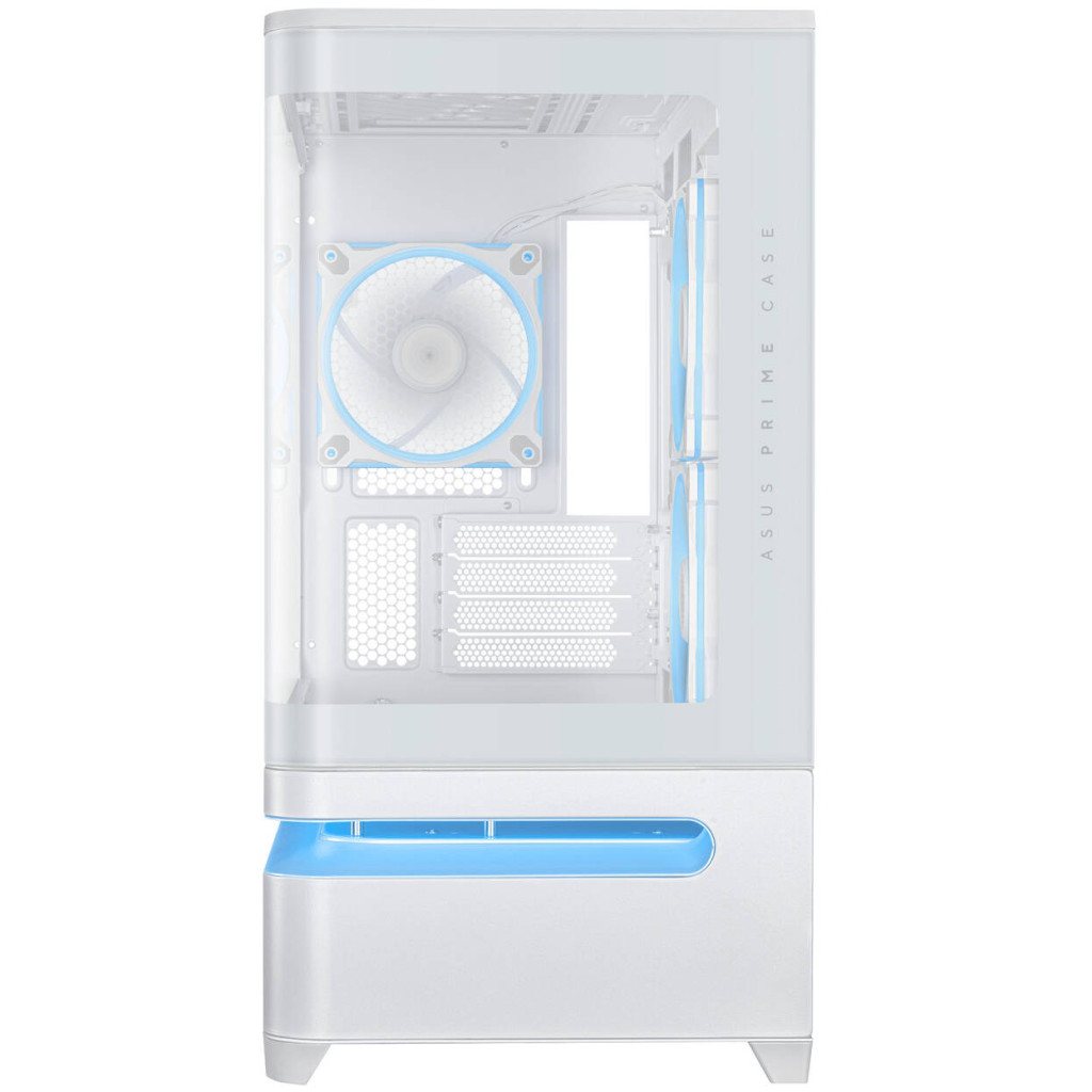 ASUS Prime AP202 ARGB PC Case, Mid Tower, mATX, ARGB, Tempered Glass - white : image 7