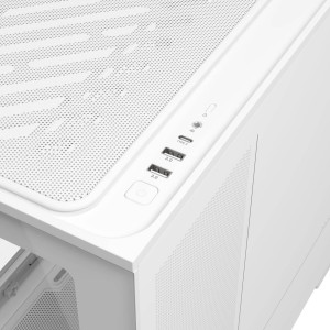 ASUS Prime AP202 ARGB PC Case, Mid Tower, mATX, ARGB, Tempered Glass - white : image 9