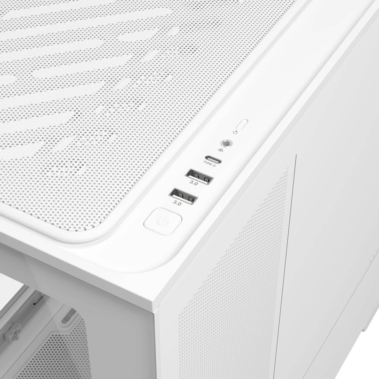 ASUS Prime AP202 ARGB PC Case, Mid Tower, mATX, ARGB, Tempered Glass - white : image 9