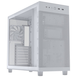 ASUS Prime AP303 PC Case, Mid Tower, ATX, Tempered Glass - White : image 1
