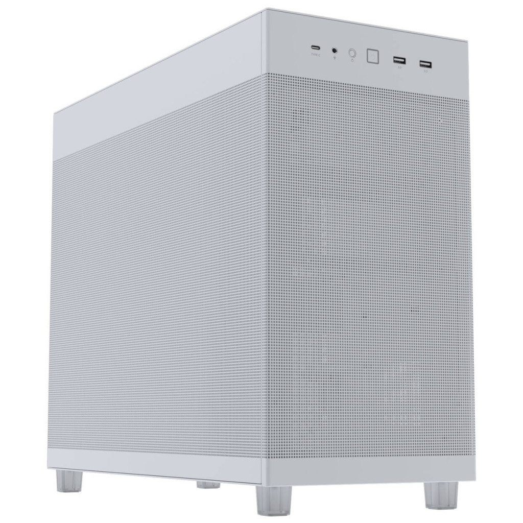ASUS Prime AP303 PC Case, Mid Tower, ATX, Mesh Panel - White : image 1
