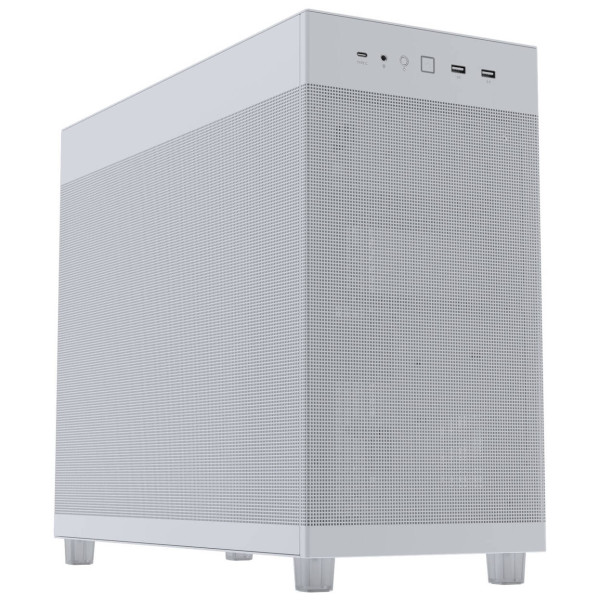 ASUS Prime AP303 PC Case, Mid Tower, ATX, Mesh Panel – White