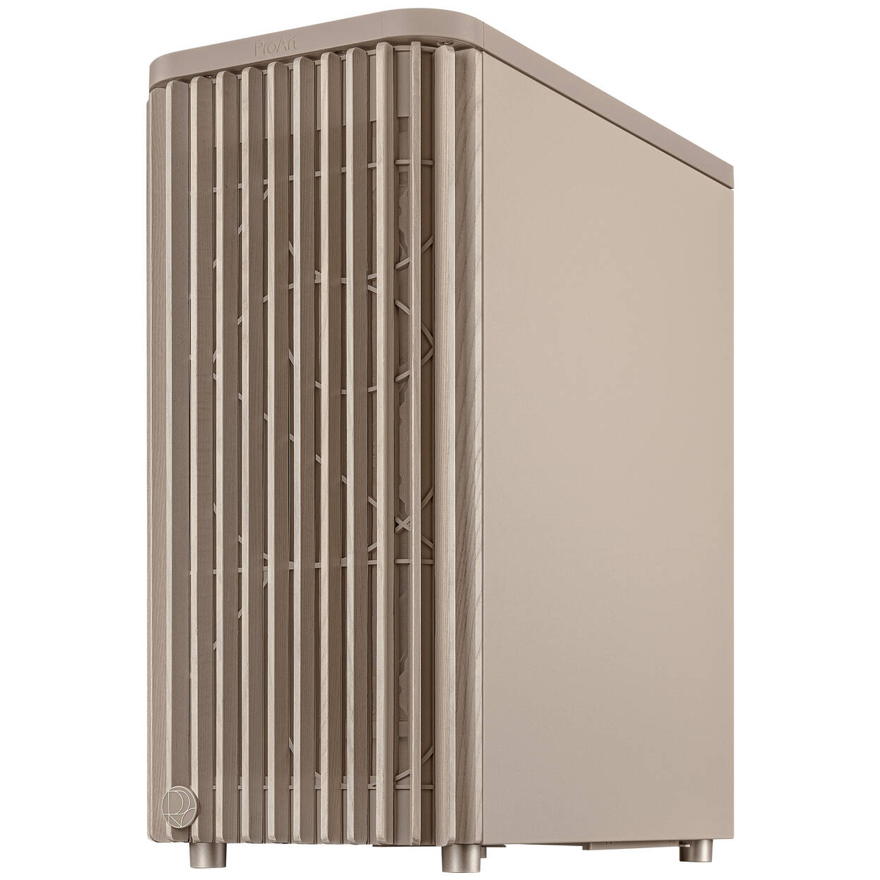 ASUS ProArt PA401 Wood Edition PC Case, Mid Tower, ATX, Mesh Panel - Beige : image 2