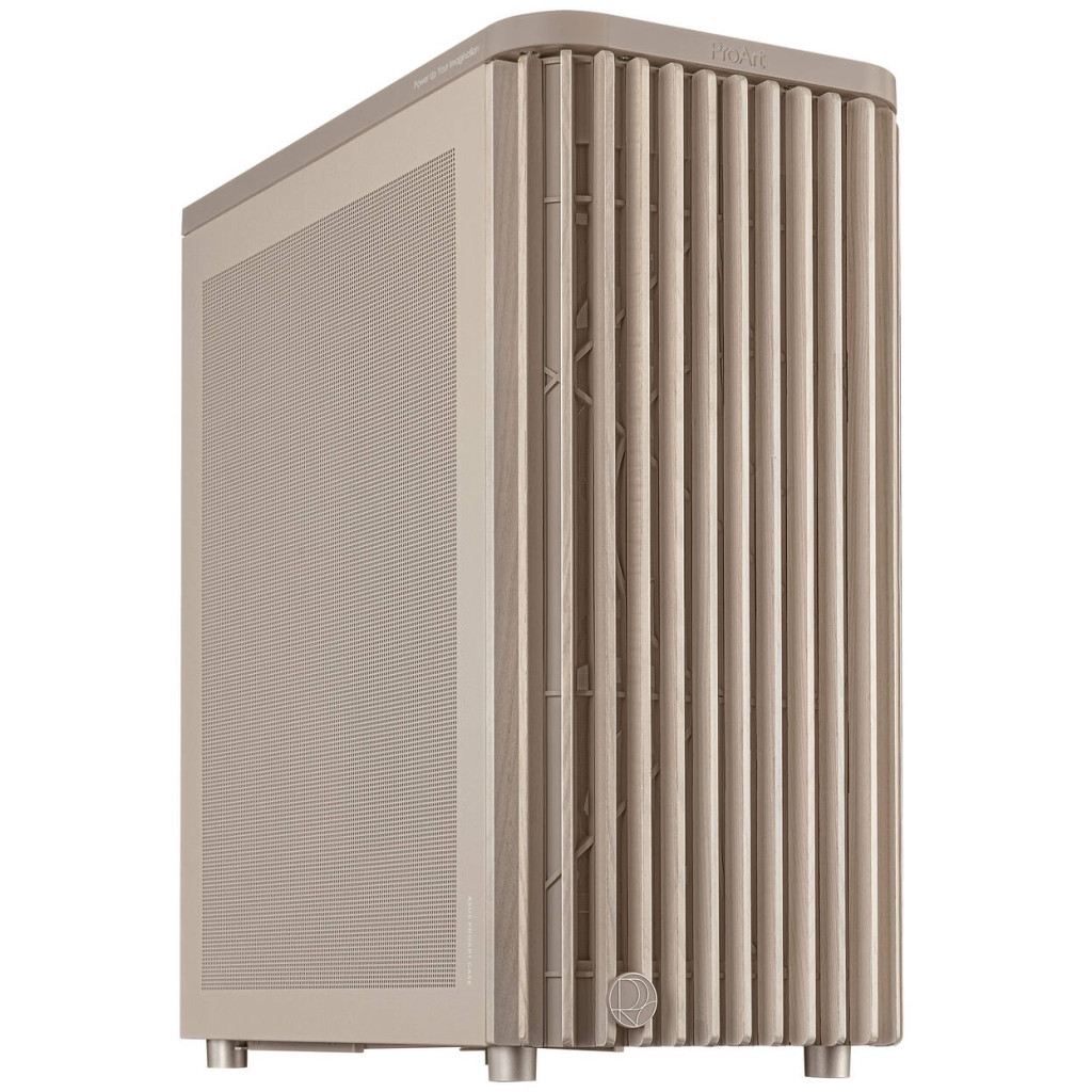 ASUS ProArt PA401 Wood Edition PC Case, Mid Tower, ATX, Mesh Panel - Beige : image 1