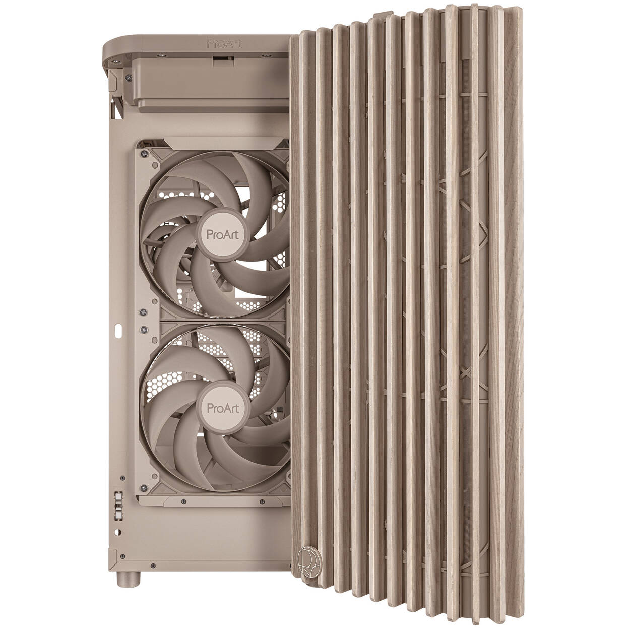 ASUS ProArt PA401 Wood Edition PC Case, Mid Tower, ATX, Mesh Panel - Beige : image 6