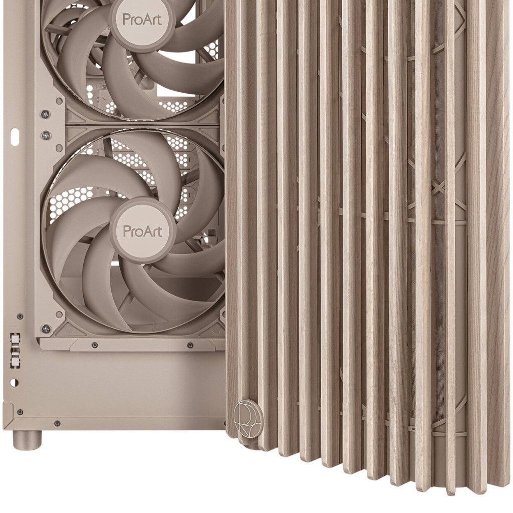 ASUS ProArt PA401 Wood Edition PC Case, Mid Tower, ATX, Mesh Panel - Beige : image 7