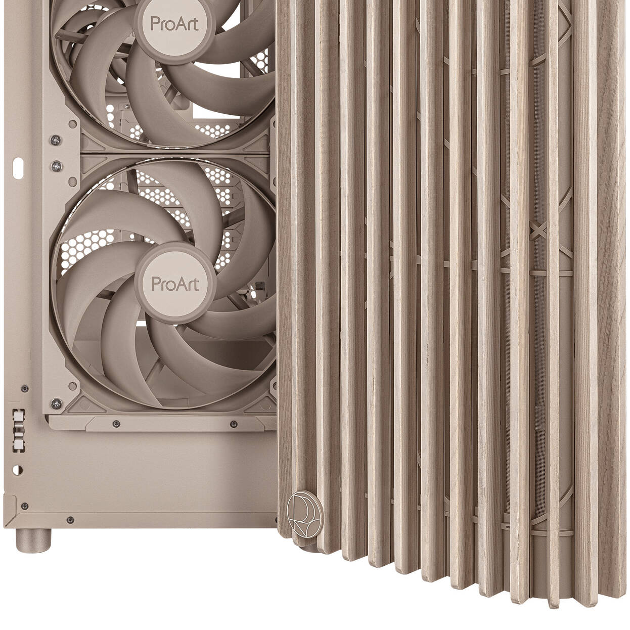 ASUS ProArt PA401 Wood Edition PC Case, Mid Tower, ATX, Mesh Panel - Beige : image 7