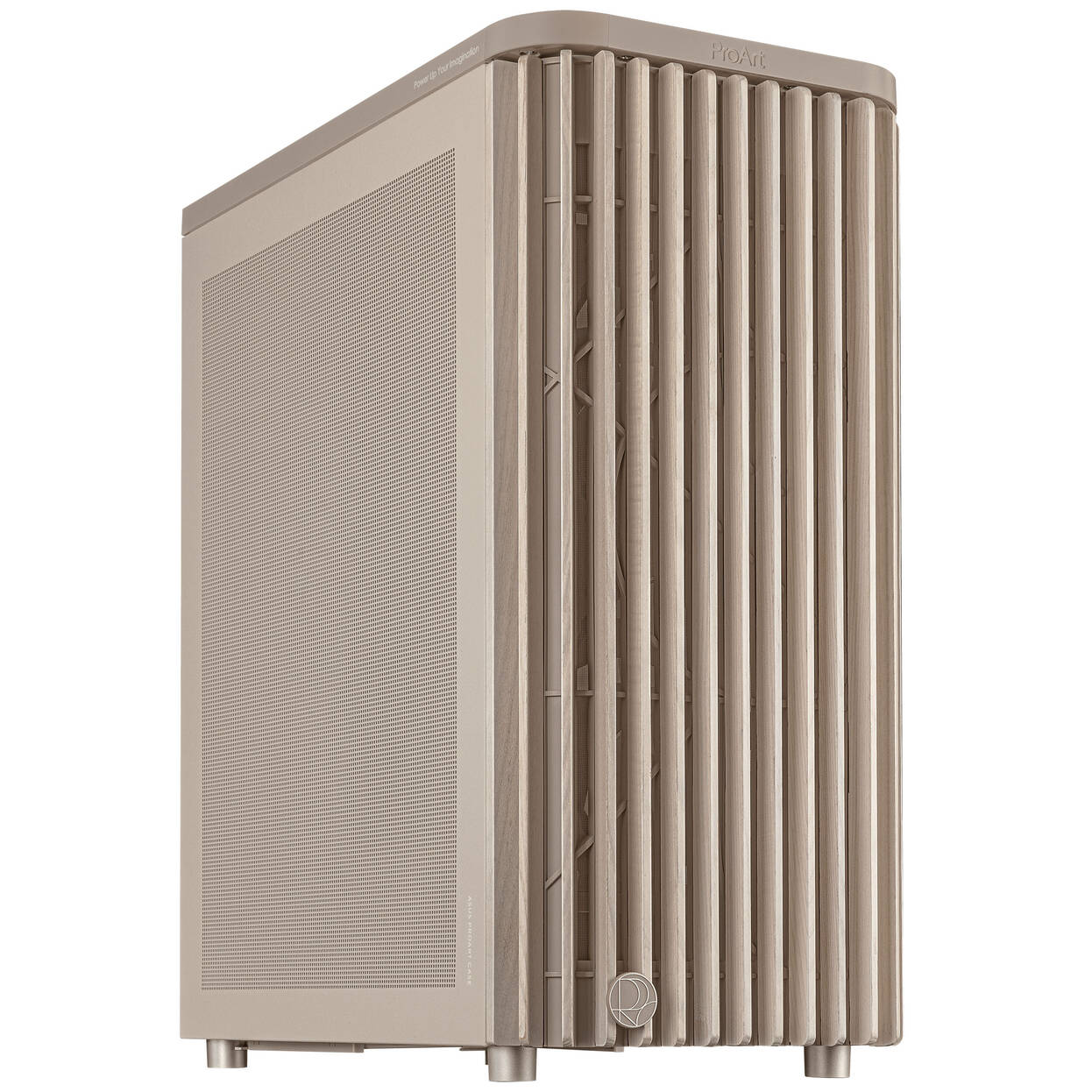 ASUS ProArt PA401 Wood Edition PC Case, Mid Tower, ATX, Mesh Panel - Beige : image 1