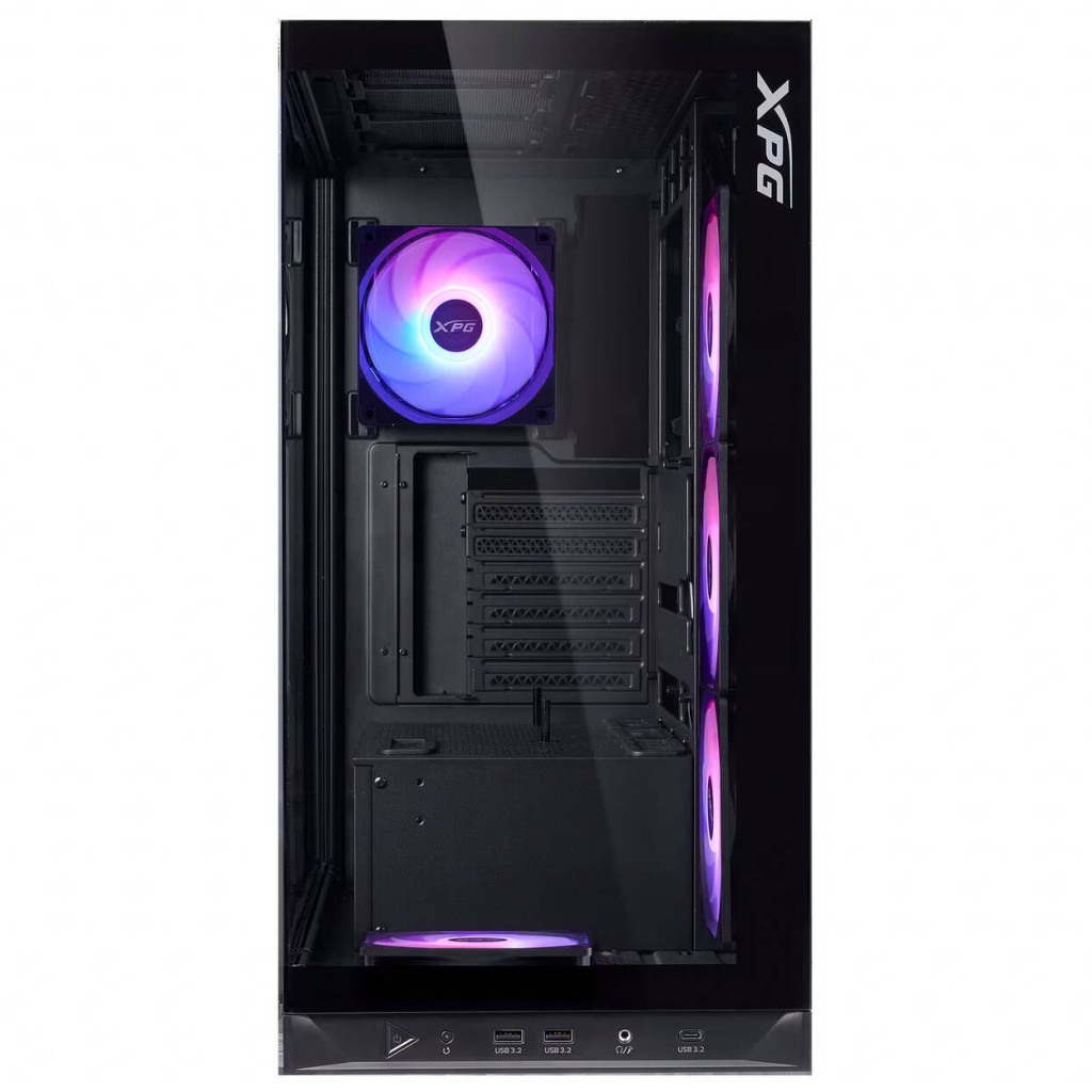 ADATA XPG Invader X BTF PC Case, Mid Tower, ATX, Tempered Glass - Black : image 3