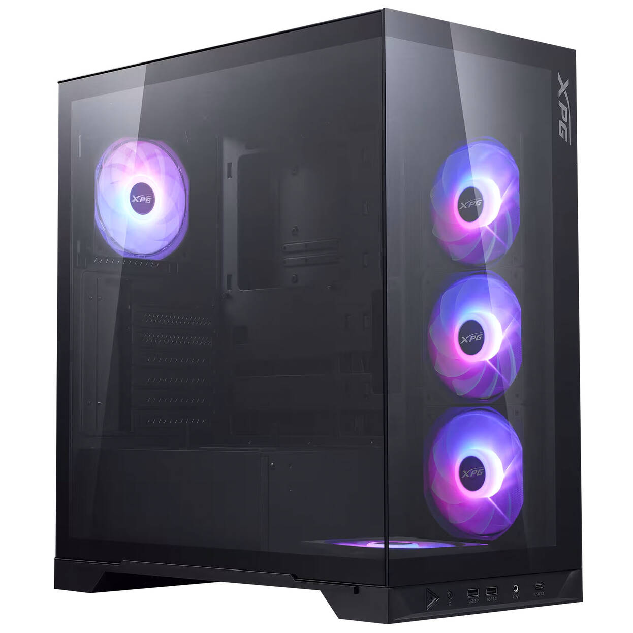 ADATA XPG Invader X BTF PC Case, Mid Tower, ATX, Tempered Glass - Black : image 1