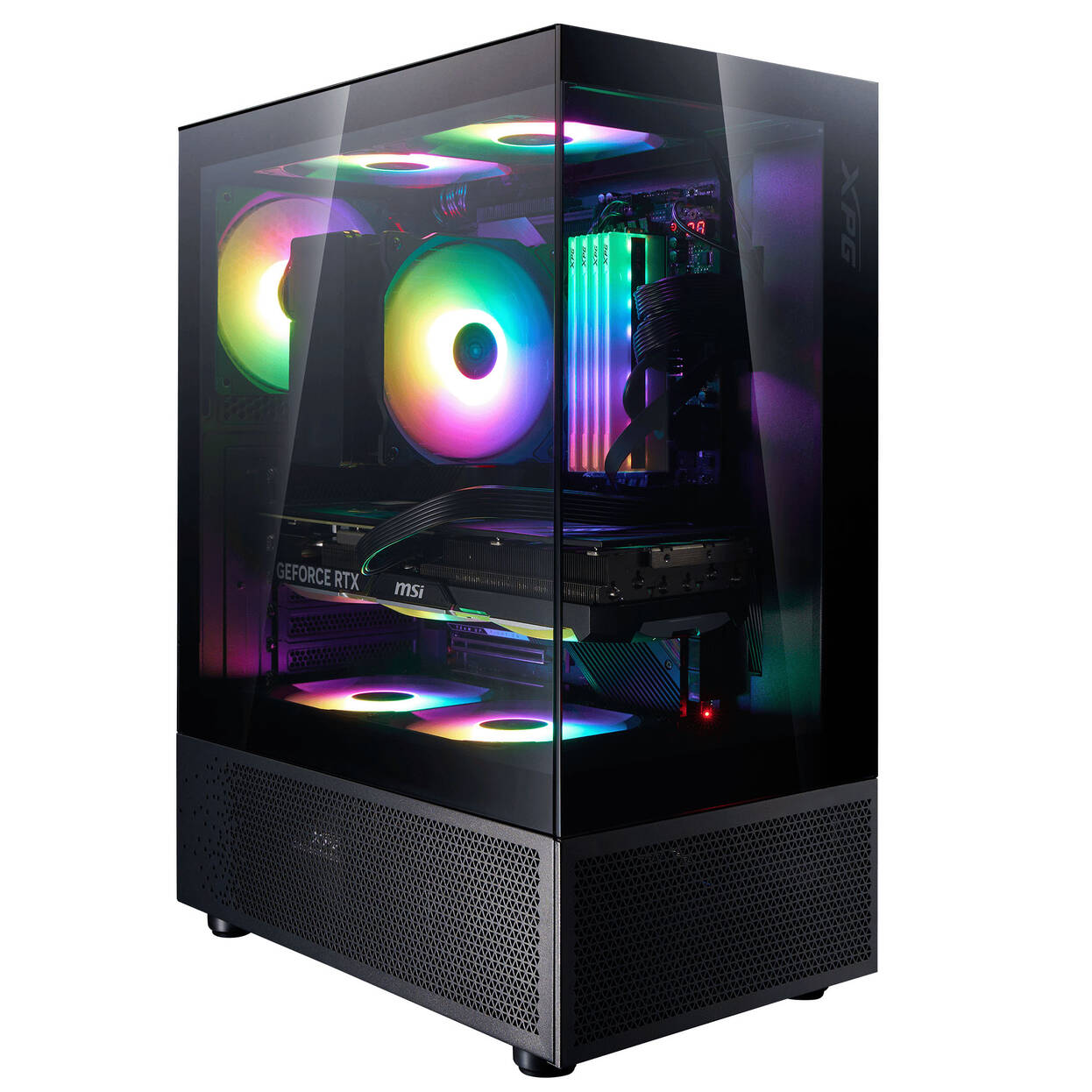 ADATA XPG Invader X Mini PC Case, Mid Tower, ATX, Tempered Glass - Black : image 2