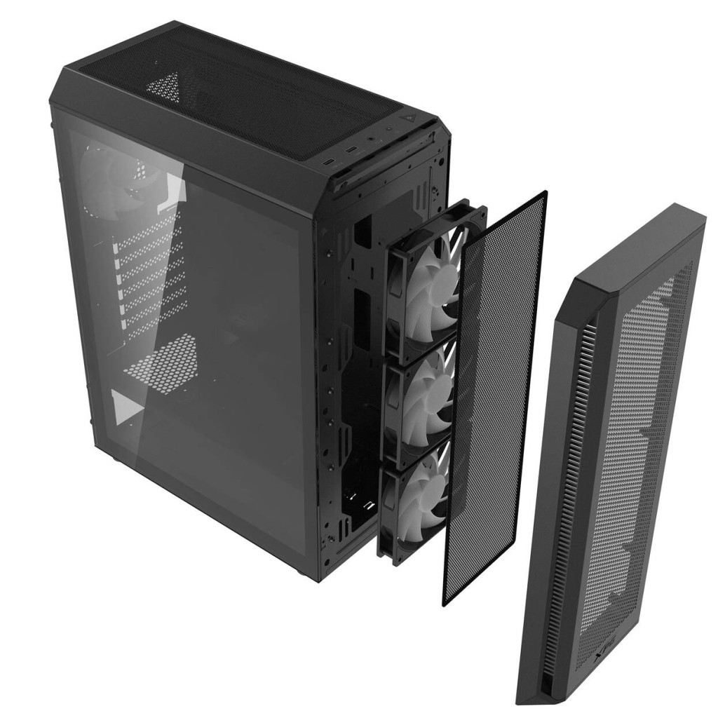 ADATA XPG Valor Air Plus PC Case, Mid-Tower, ATX, Tempered Glass - Black : image 10