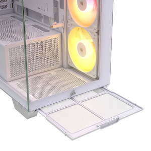 Corsair 2800X RS-R ARGB PC Case, Mini Case, mATX, Tempered Glass - including 3x 120mm Fans, White : image 10