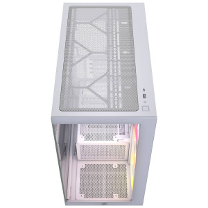 Corsair 2800X RS-R ARGB PC Case, Mini Case, mATX, Tempered Glass - including 3x 120mm Fans, White : image 3