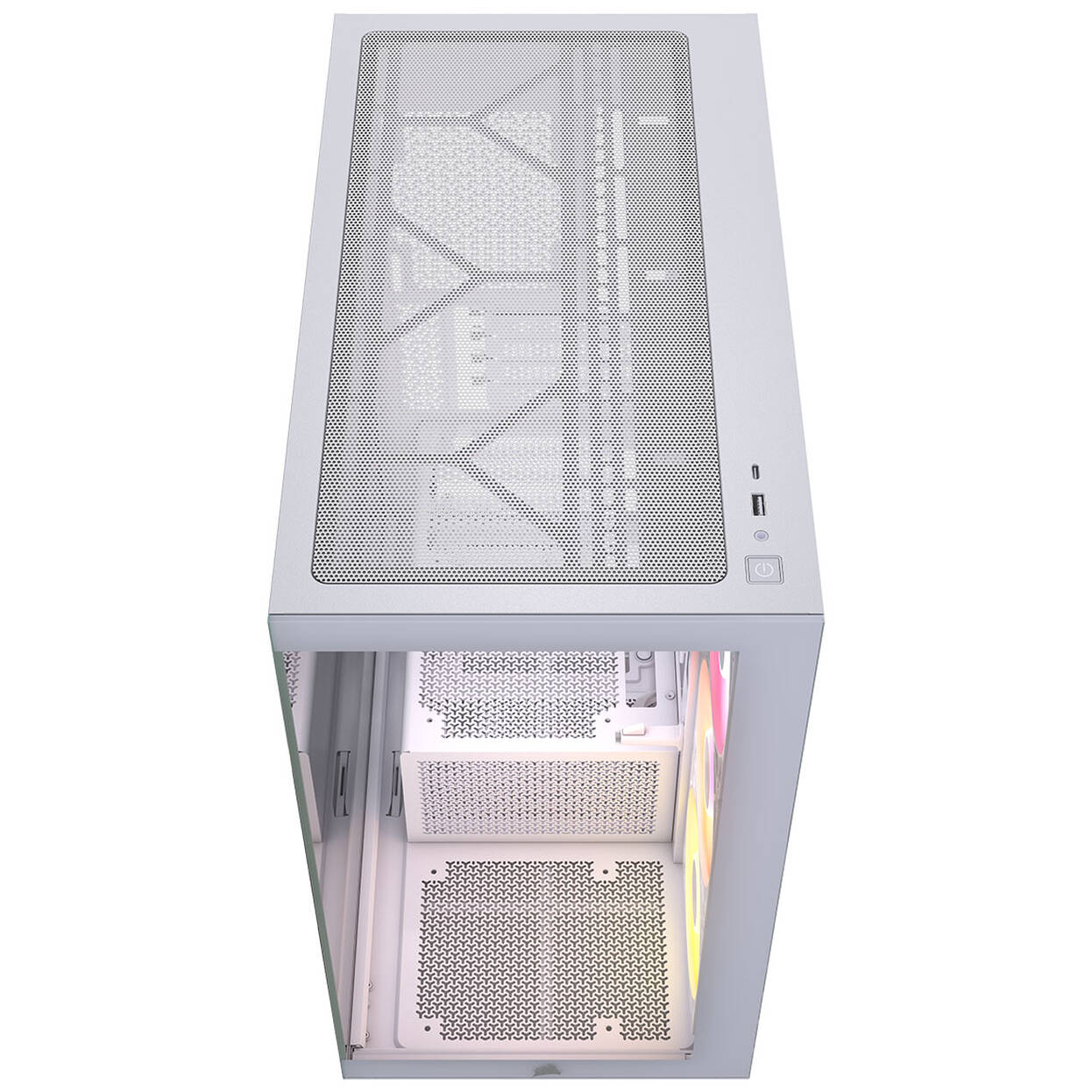 Corsair 2800X RS-R ARGB PC Case, Mini Case, mATX, Tempered Glass - including 3x 120mm Fans, White : image 3