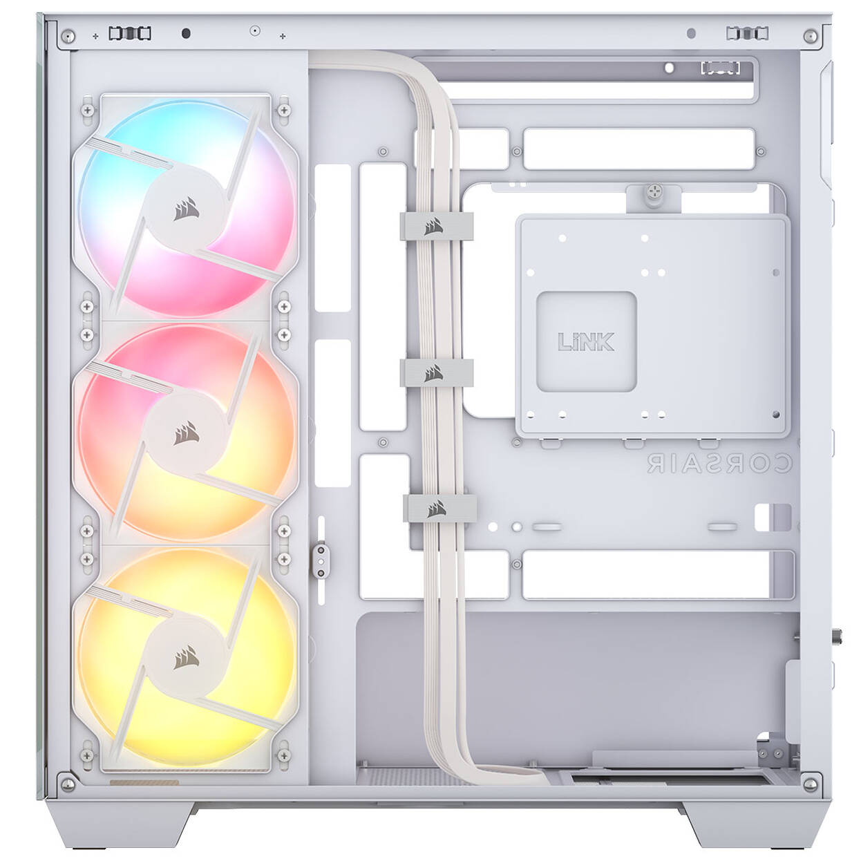 Corsair 2800X RS-R ARGB PC Case, Mini Case, mATX, Tempered Glass - including 3x 120mm Fans, White : image 5