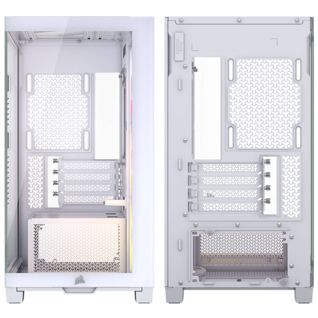 Corsair 2800X RS-R ARGB PC Case, Mini Case, mATX, Tempered Glass - including 3x 120mm Fans, White : image 7
