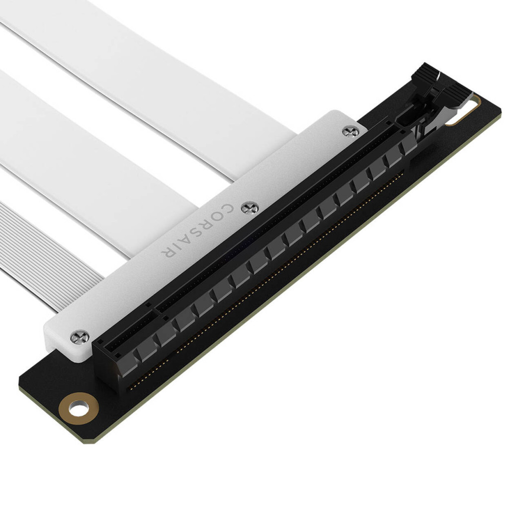 Corsair Premium PCIe 5 Riser Cable, 175 mm, x16 Interface - White