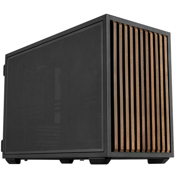 Lian Li DAN Cases B4 Wood Edition PC Case, Micro-ATX – Walnut, Black