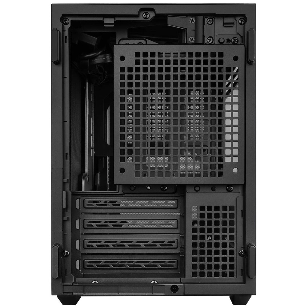 Lian Li DAN Cases B4 Wood Edition PC Case, Micro-ATX - Walnut, Black