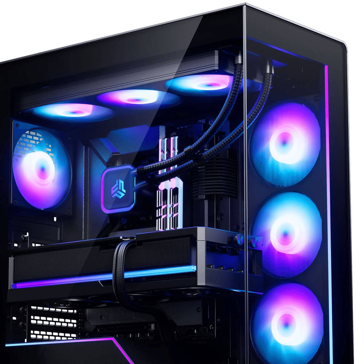 Phanteks NV5X PC Case, Mid-Tower, E-ATX, Tempered Glass, ARGB - Black : image 11