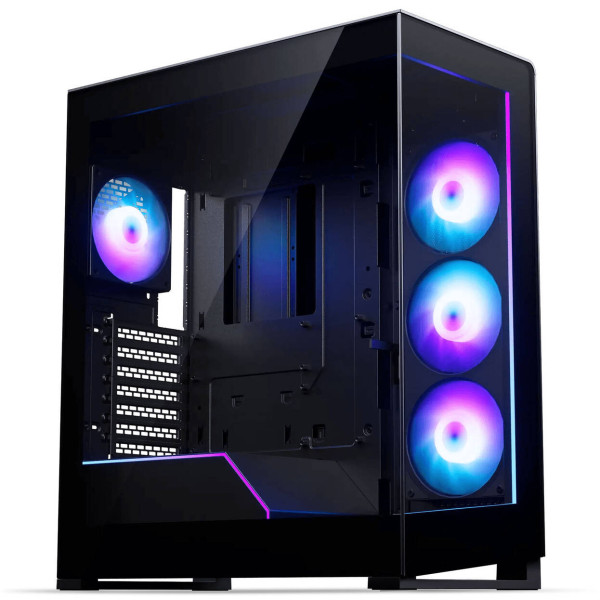 Phanteks NV5X PC Case, Mid-Tower, E-ATX, Tempered Glass, ARGB – Black