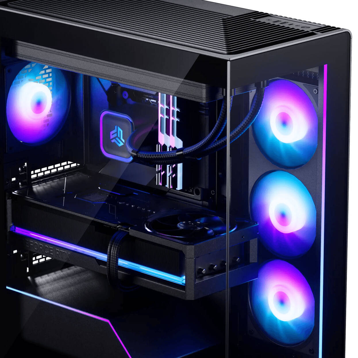 Phanteks NV5X PC Case, Mid-Tower, E-ATX, Tempered Glass, ARGB - Black : image 10