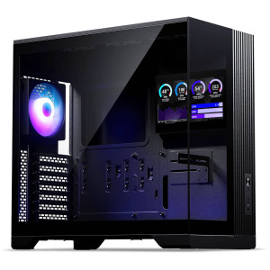Phanteks XT V5 LCD PC Case, Mid-Tower, ATX, 7-Inch LCD, Tempered Glass - Black : image 1