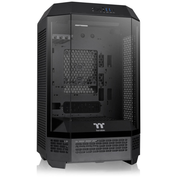 Thermaltake The Tower 300 PC Case, Mini Case, mATX, Tempered Glass – including 2x 140mm fans, black