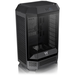 Thermaltake The Tower 300 PC Case, Mini Case, mATX, Tempered Glass - including 2x 140mm fans, black