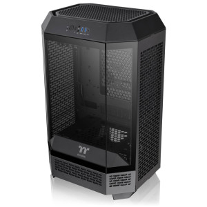 Thermaltake The Tower 300 PC Case, Mini Case, mATX, Tempered Glass - including 2x 140mm fans, black