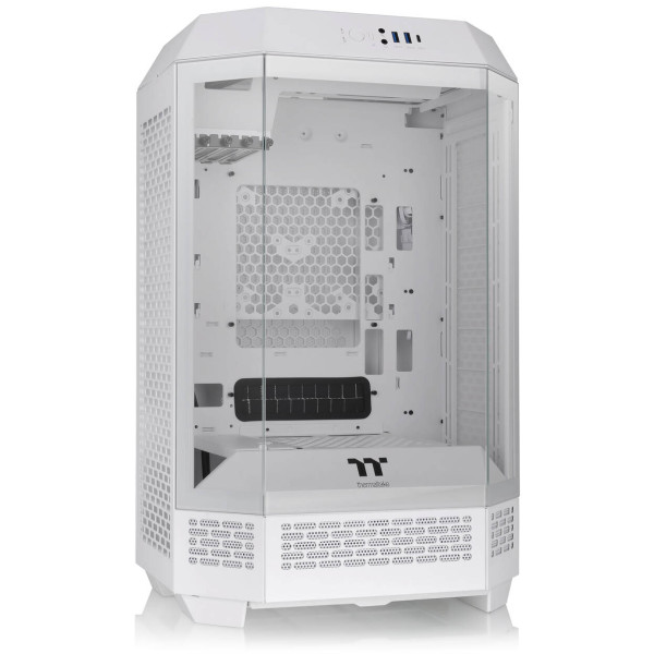 Thermaltake The Tower 300 PC Case, Mini Case, mATX, Tempered Glass – including 2x 140mm fans, white