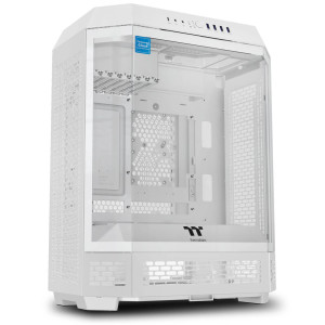Thermaltake The Tower 600 PC Case, Mid Tower, ATX, Tempered Glass - including 2x 140mm Fans, White