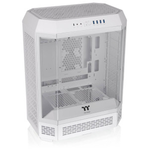 Thermaltake The Tower 600 PC Case, Mid Tower, ATX, Tempered Glass - including 2x 140mm Fans, White