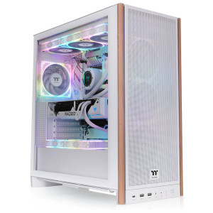 Thermaltake S370 WS PC Case, Mid-Tower, E-ATX, Tempered Glass - white